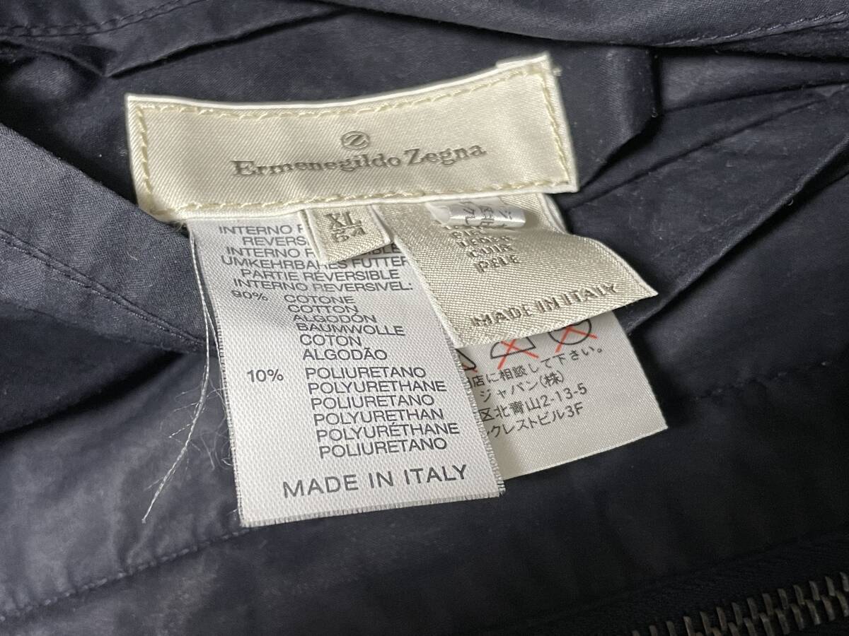 エルメネジルドゼニア　リバーシブルスイングトップ　上質レザー　54（XL）USED　喫煙者使用_画像8