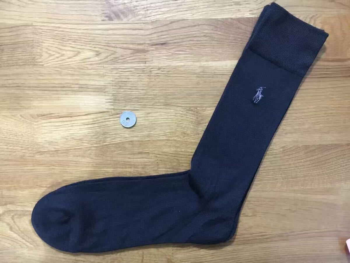 新品ポロラルフローレンメンズソックススーパーソフト靴下 4足セット41黒_画像2