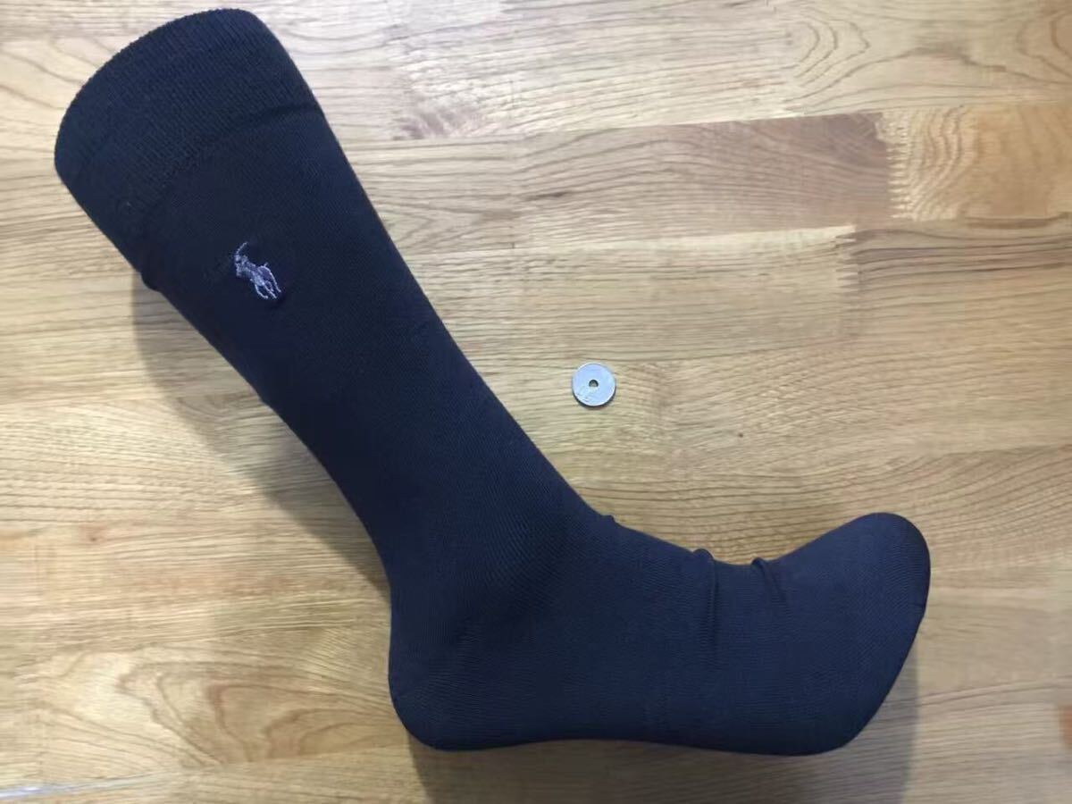 新品ポロラルフローレンメンズソックススーパーソフト靴下 4足セット41黒_画像4