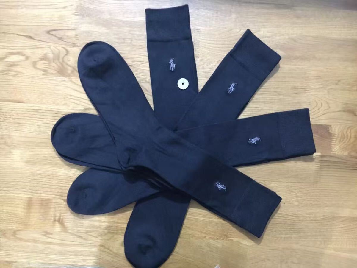 新品ポロラルフローレンメンズソックススーパーソフト靴下 4足セット41黒_画像9