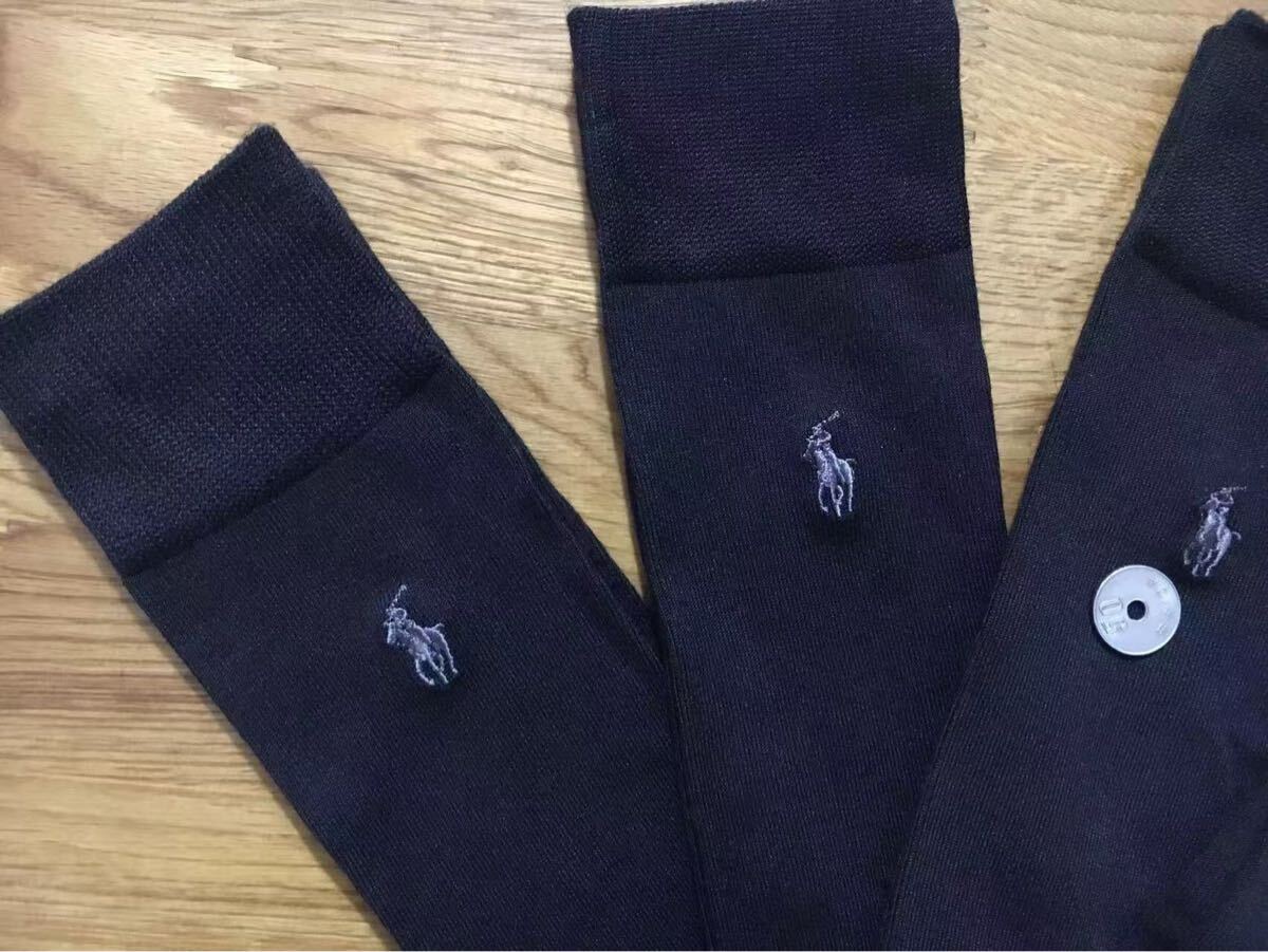 新品ポロラルフローレンメンズソックススーパーソフト靴下 4足セット41黒_画像7