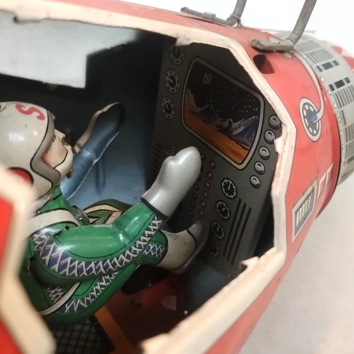 1960 годы подлинная вещь очень редкий FRIEND SHIP-7 жестяная пластина игрушка фрикцион . река завод производства