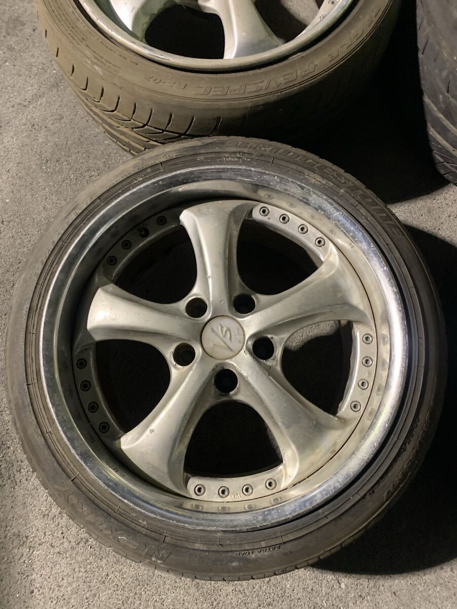 WORK ワーク VS-KF 17インチ ホイール　9J ＋30 114.3 5穴　vskf 希少 売切 ドリフト スカイライン シルビア 深リム ドレスアップ ドリケツ_画像5