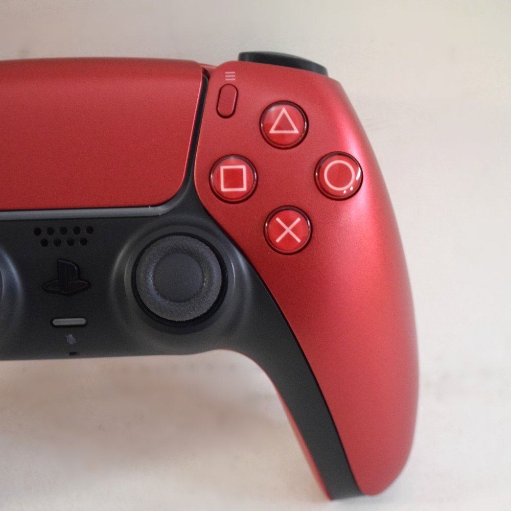 美品 SONY PS5 ワイヤレスコントローラー DualSense CFI-ZCT1J 07 ヴォルカニックレッド アクティブトリガー PlayStation5 ソニー_画像4