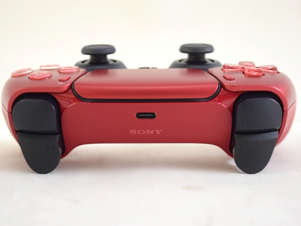 美品 SONY PS5 ワイヤレスコントローラー DualSense CFI-ZCT1J 07 ヴォルカニックレッド アクティブトリガー PlayStation5 ソニー_画像6