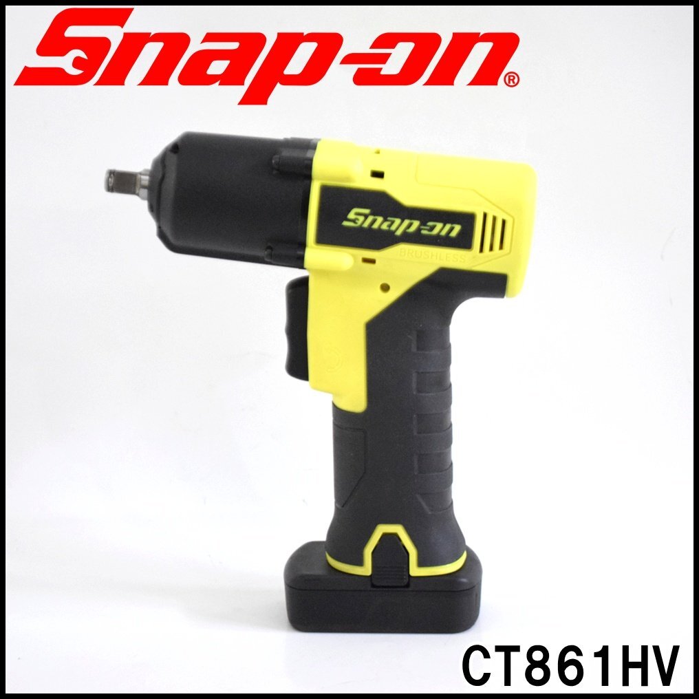 美品 スナップオン コードレスインパクトレンチ CT861HV 14.4V 回転数0～2500rpm 差込角3/8 バッテリー 充電器付属 Snap-on_画像1