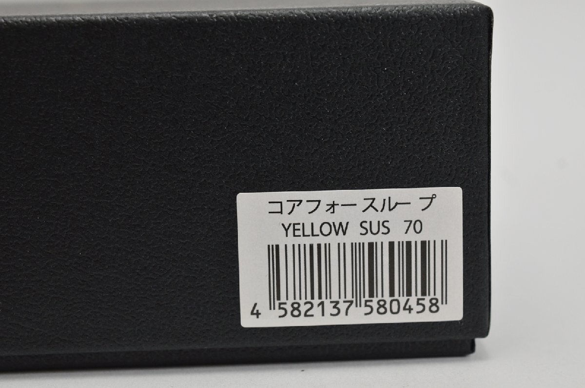 未使用 コアフォースループ YELLOW SUS 70 イエロー ブレスレット ネックレス ゴルフ 70cm COREFORCE LOOP 定価50,600円_画像3