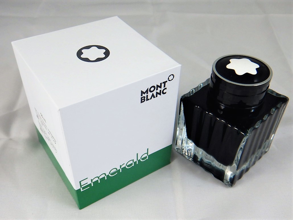 モンブラン エメラルドグリーン 高級限定インク☆本物・未使用☆MONTBLANC Emerald INK. NEW. Made in Austria. Green._画像1