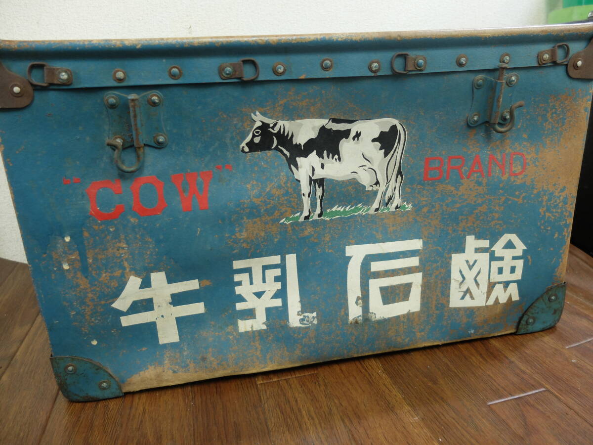 ★☆当時物 牛乳石鹸 ケース 箱 ボテ箱 収納箱 レトロ オブジェ インテリア 置物 飾物 コレクション☆★_画像4