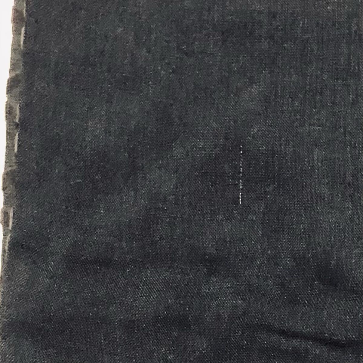 ■美品■ARMANI COLLEZIONI アルマーニ コレツィオーニ　マフラー　波線ストライプ　ブラック　イタリア製　ウール×コットン×シルク_画像7