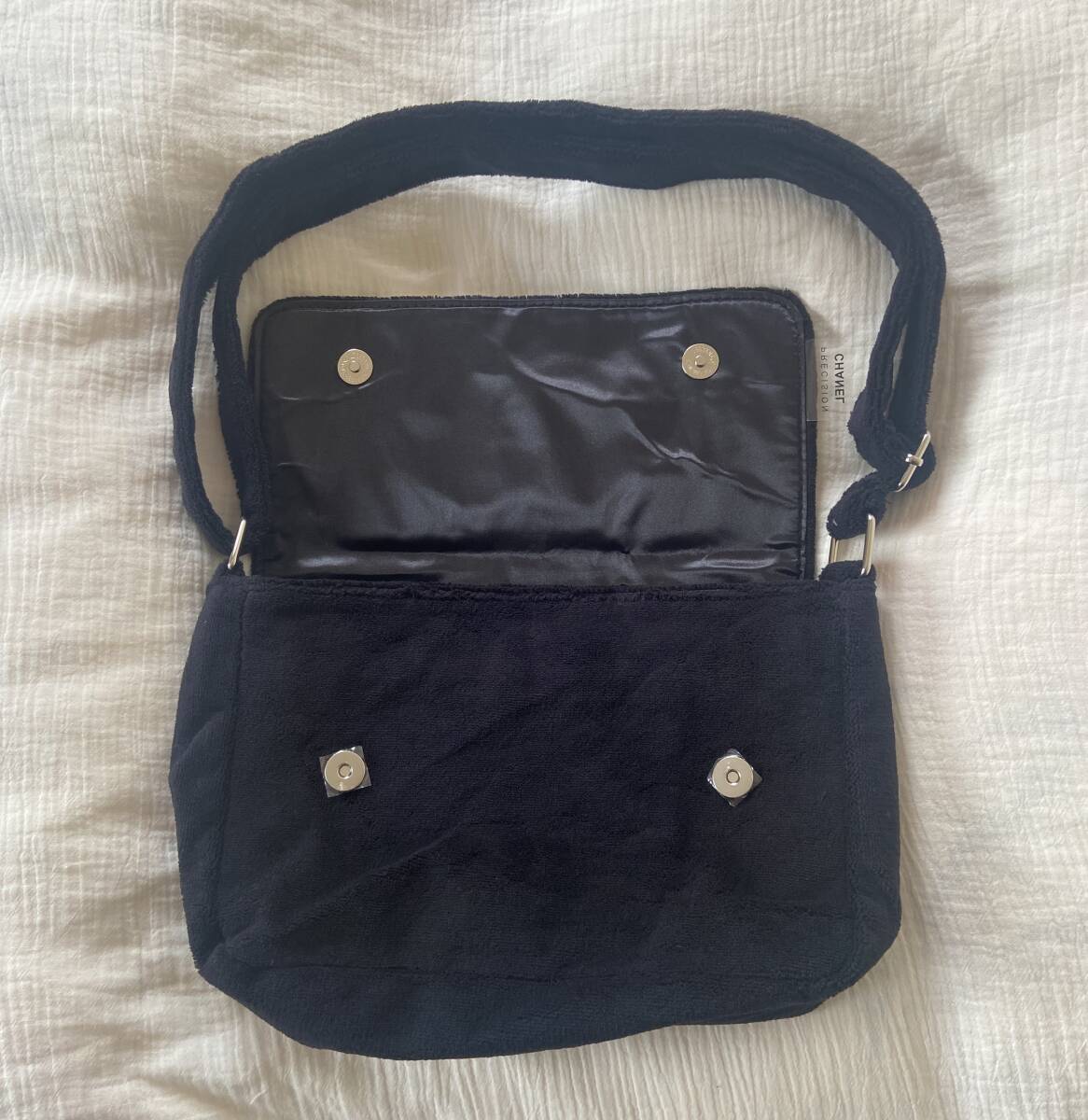 【Y155】 CHANEL シャネル コスメ ノベルティ ショルダーバッグ Black/Black 新品・未使用_画像5