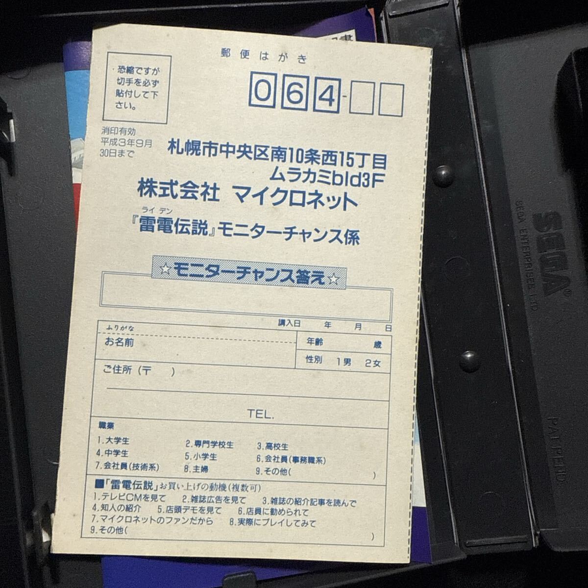 【MD】 雷電伝説 メガドライブ_画像6