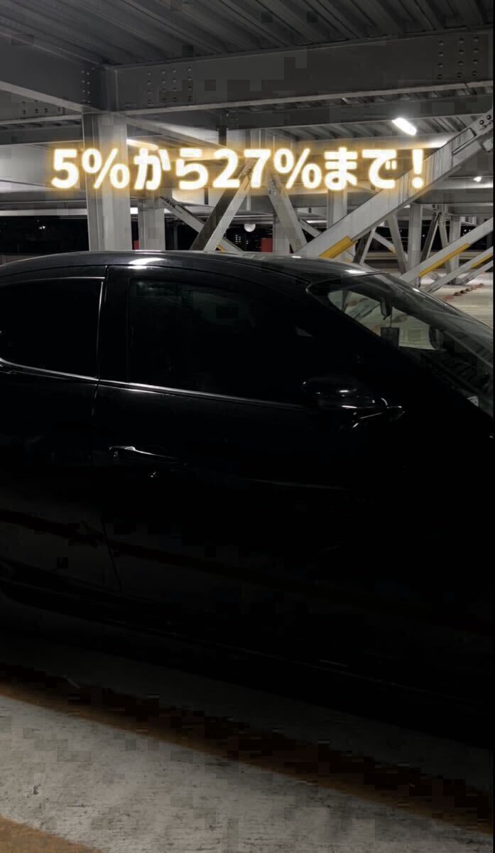 【スモークフィルム】助手席運転席左右セット　貼って剥がせるスモークフィルム　風　フルスモ対応！　5%,20%,30%、_画像4