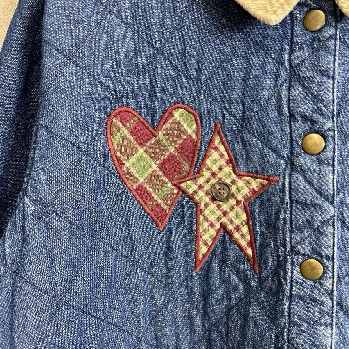 キルティングジャケット デニムジャケット ビッグサイズ 刺繍 USA古着 切替 HAIK'S レトロ アメリカ古着 vintage ヴィンテージ 3Xサイズ_画像8