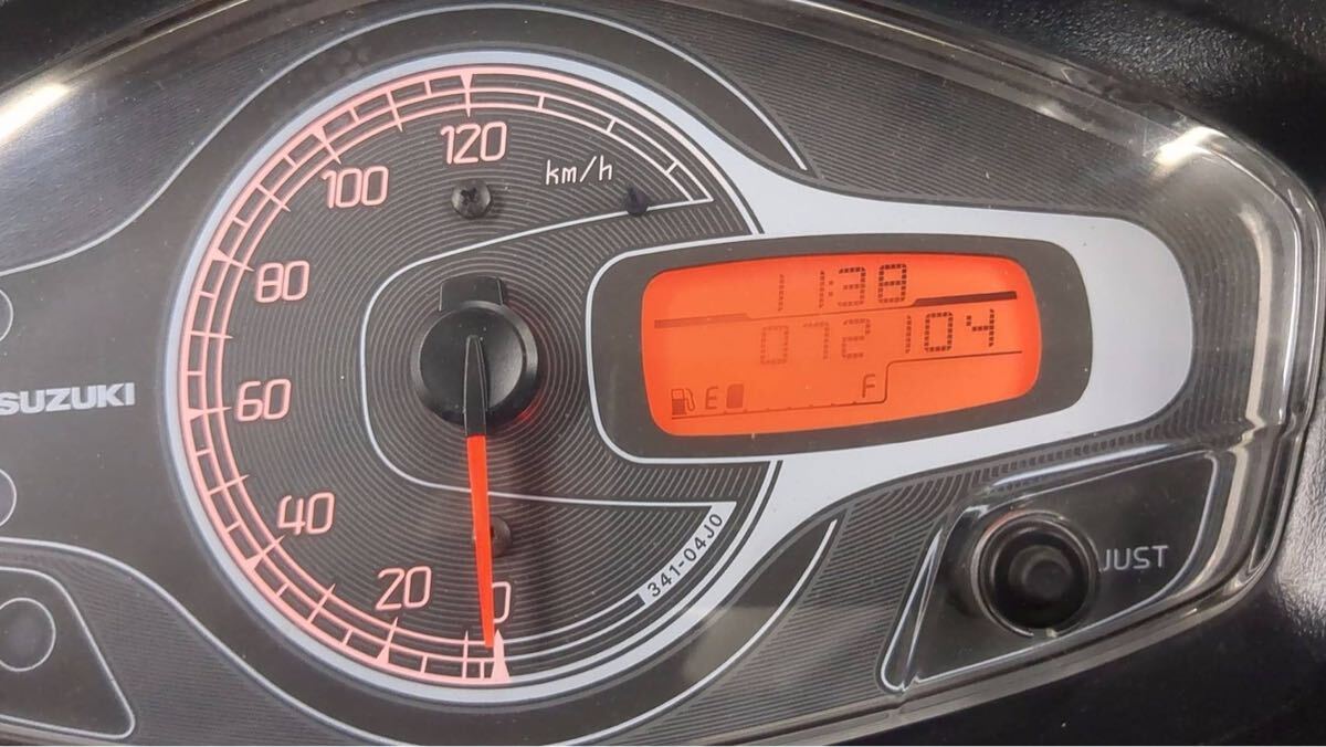 E61-21 スズキ アドレスV125S CF4MA スピードメーター 動作確認済み 純正部品_画像9