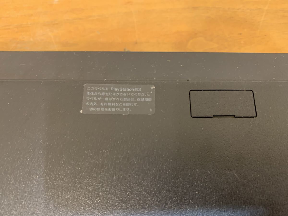 G1108-01★ SONY PlayStation3 PS3 ゲー厶機 本体 CECH-2100A BLACK 通電確認済 _画像7