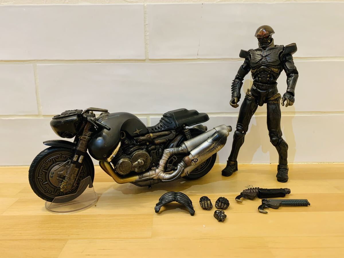 k1104-47★BANDAI S.I.C. ハカイダー ハカイダーバイク フィギュア バンダイ 人造人間キカイダー_画像1