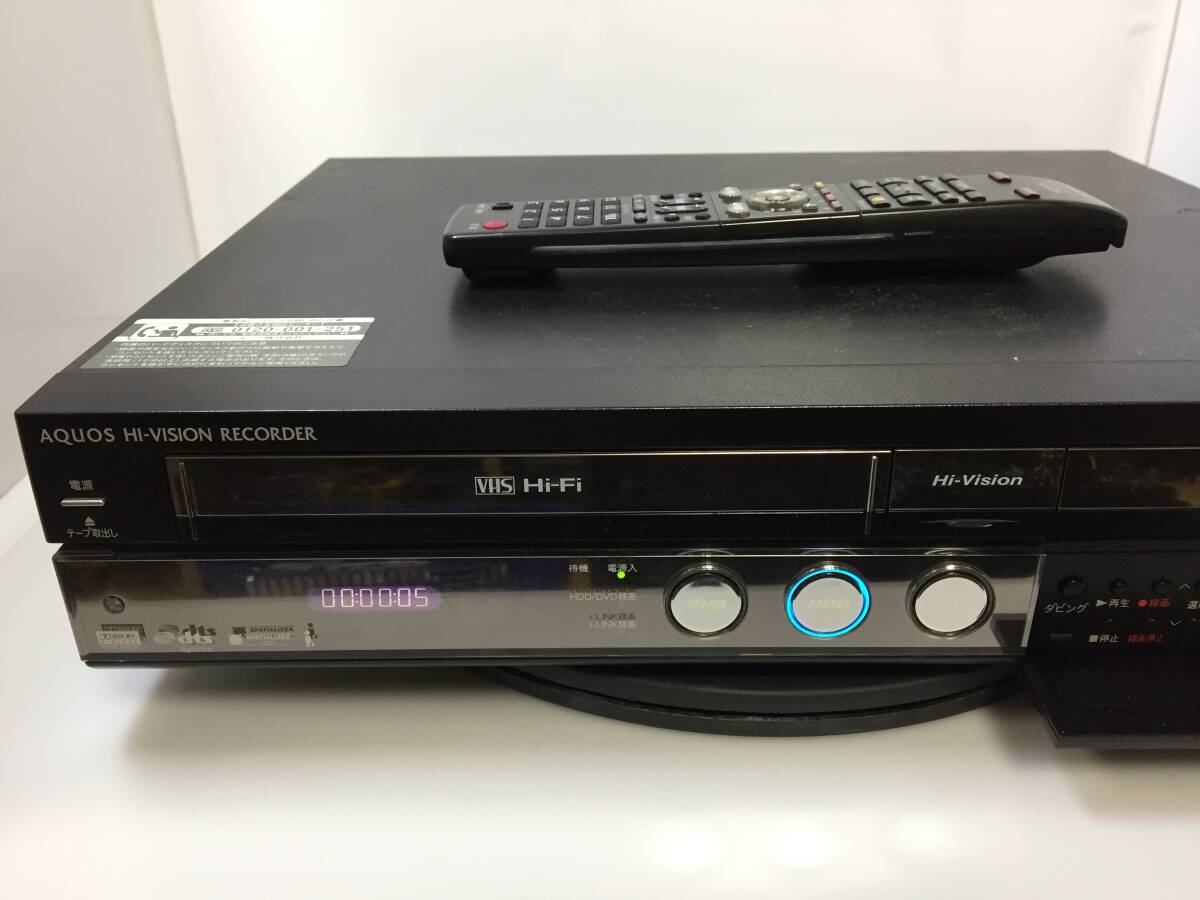 SHARP DV-ACV52 VHS/HDD/DVD магнитофон оригинальный с дистанционным пультом б/у товар 9692