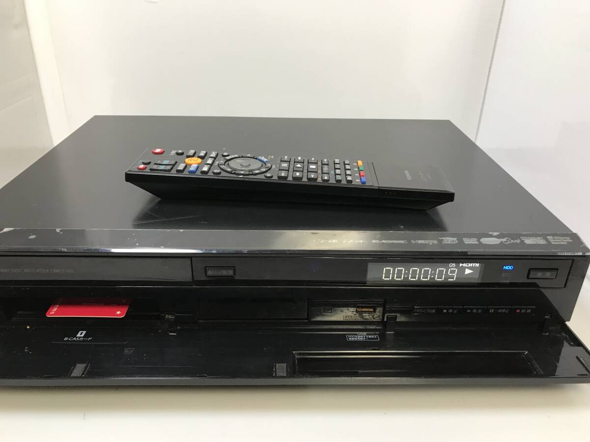 東芝 BD /HDDレコーダー DBR-Z160 純正リモコン付き　中古品9994_画像3