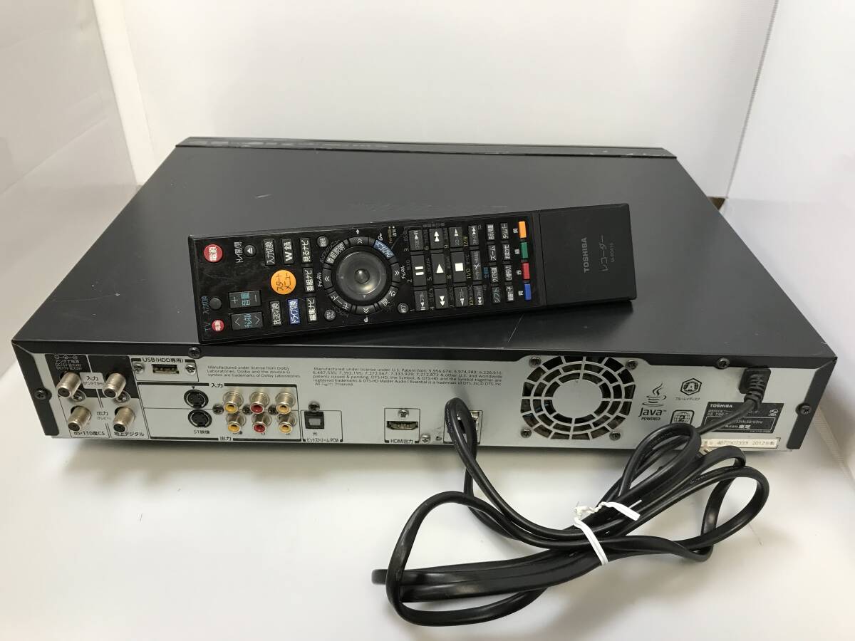 東芝 BD /HDDレコーダー DBR-Z160 純正リモコン付き　中古品9994_画像5