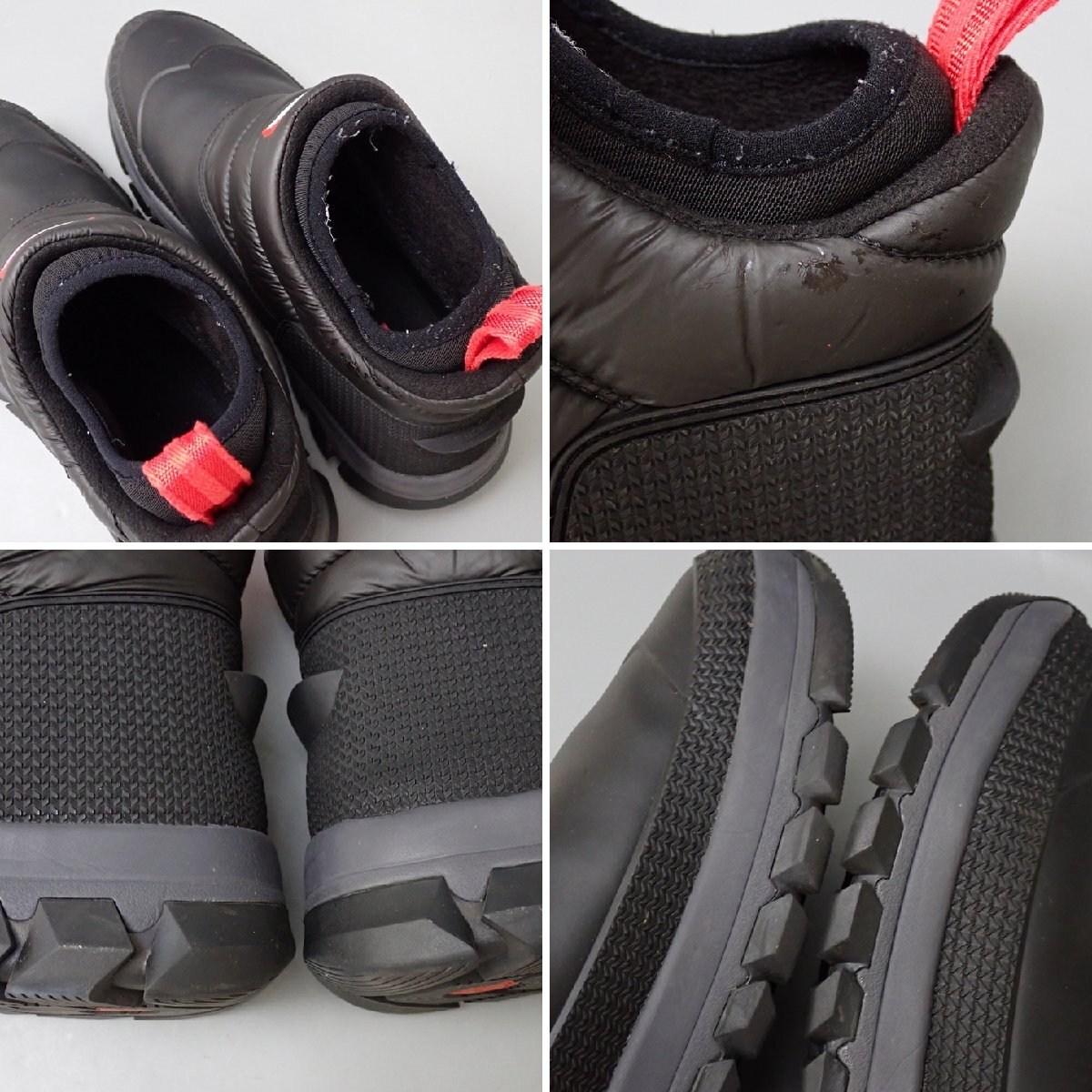 ★HUNTER/ハンター スノーブーツ UK8/メンズ25cm相当/ブラック×レッド/シューズ&2041400097_画像7
