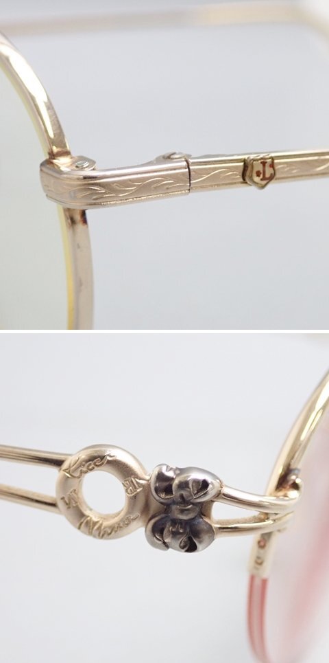 *NINA RICCI/ Nina Ricci NR5645 18KGF & SEIKO/ Seiko Zari -gLE-3117PX раз ввод очки 2 пункт / Gold / очки &2164800043