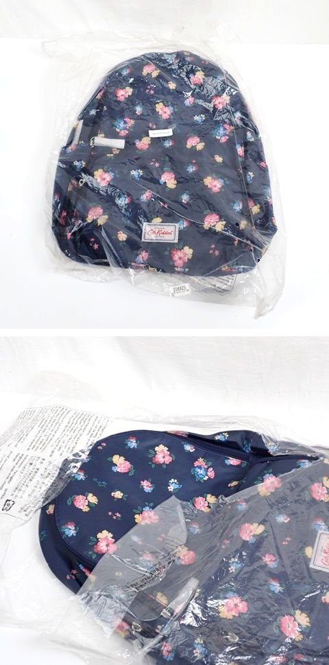 ★未使用 Cath Kidston/キャスキッドソン バックパック ダークネイビー/花柄/リュックサック/デイパック/鞄&2104600036_画像7