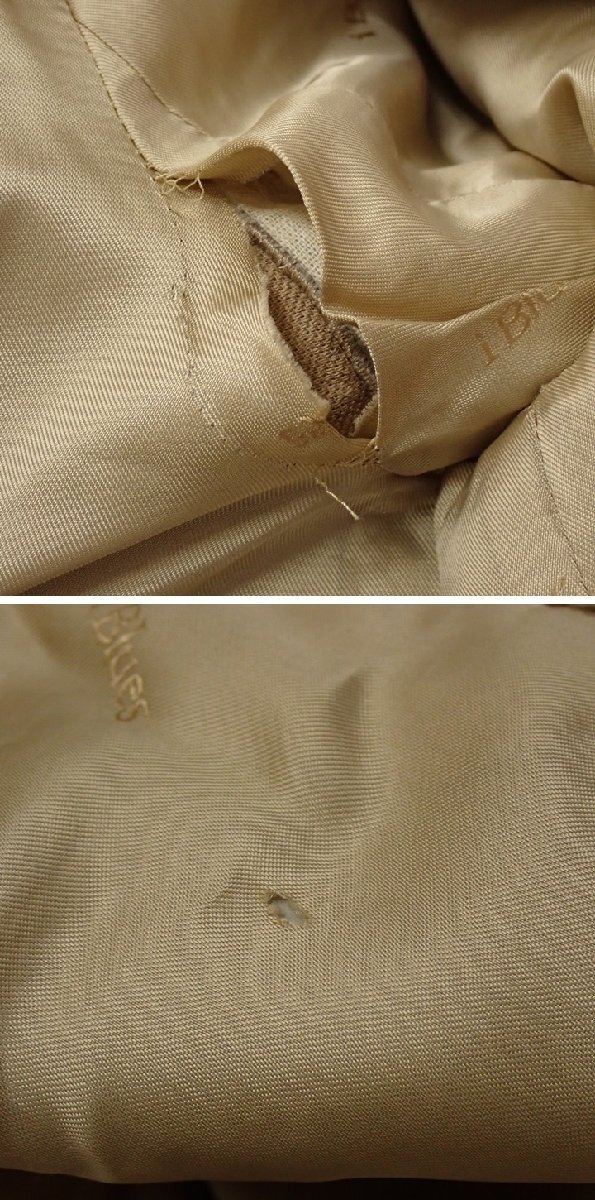 ★i BLUES/イブルース 毛皮コート 40/レディースM～L相当/ブラウン系/ラビットファー/フロントオープン&1976800136_画像7