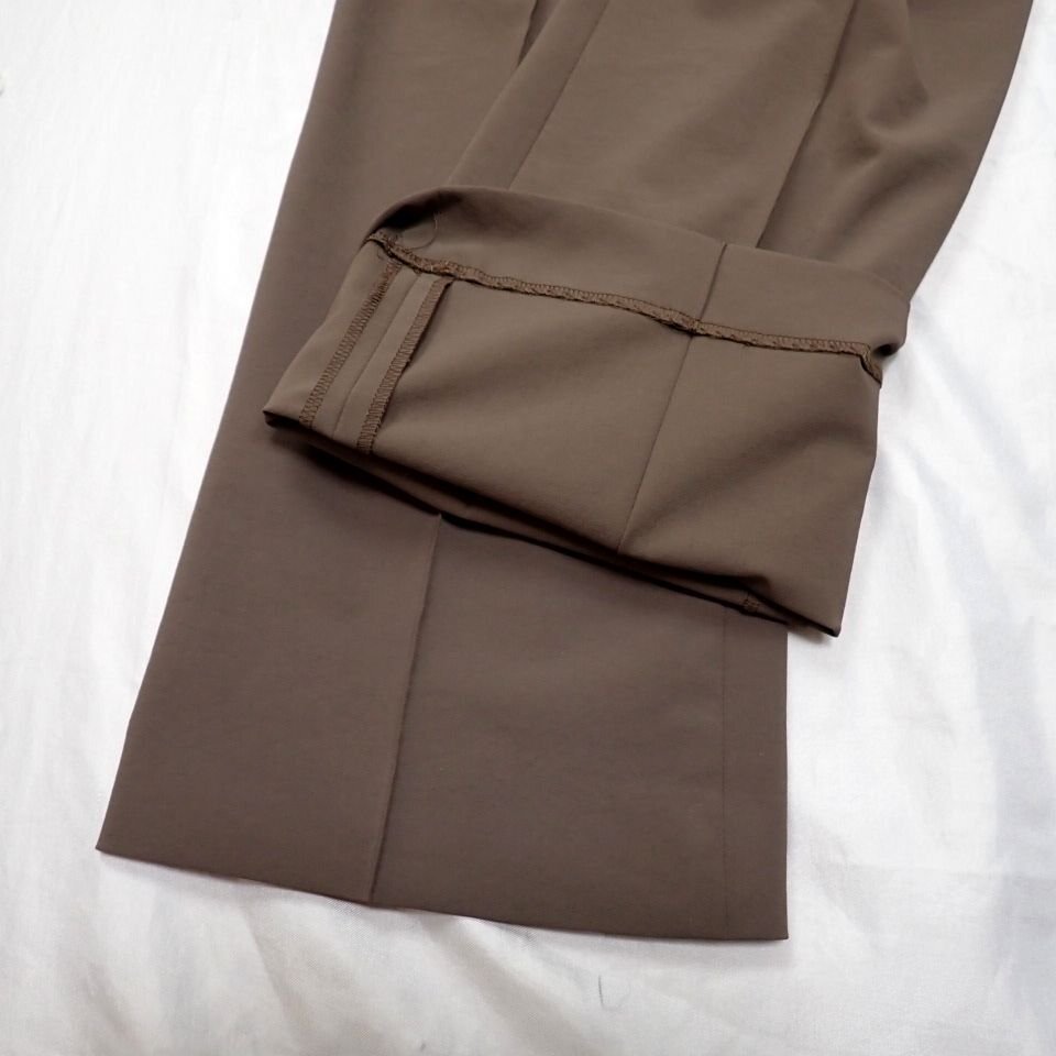 ★MOGA/モガ フルダル2WAYストレッチ セットアップ/長袖ブラウス+ロングパンツ/レディースM～L相当/ブラウン&2130500026_画像5
