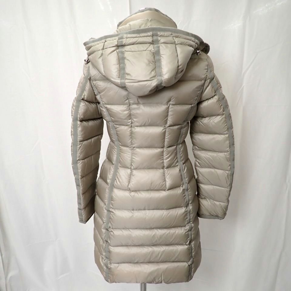 ★MONCLER/モンクレール エルミンヌ ダウンジャケット 1/レディースS相当/ベージュ系/フード着脱可&1851200061_画像2