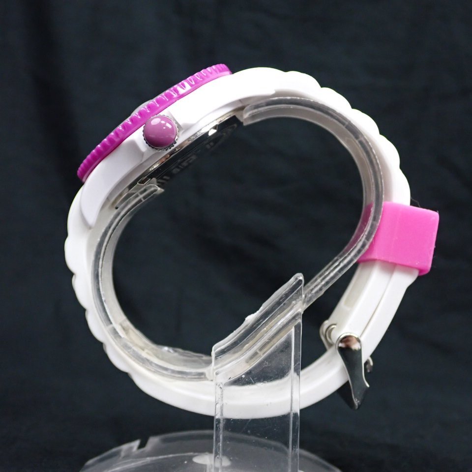 ★ICE WATCH/アイスウォッチ クォーツ腕時計 パープル×ホワイト/3針/デイ/アナログ/リストウォッチ&2179500007_画像4