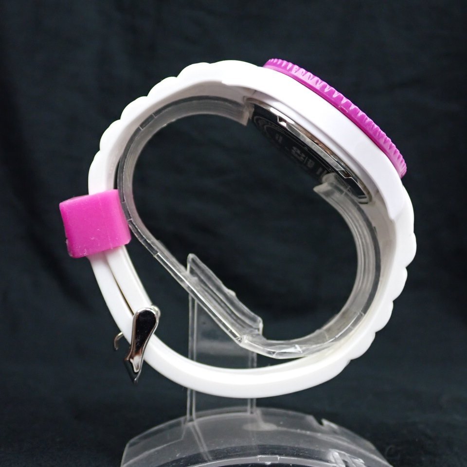 ★ICE WATCH/アイスウォッチ クォーツ腕時計 パープル×ホワイト/3針/デイ/アナログ/リストウォッチ&2179500007_画像3