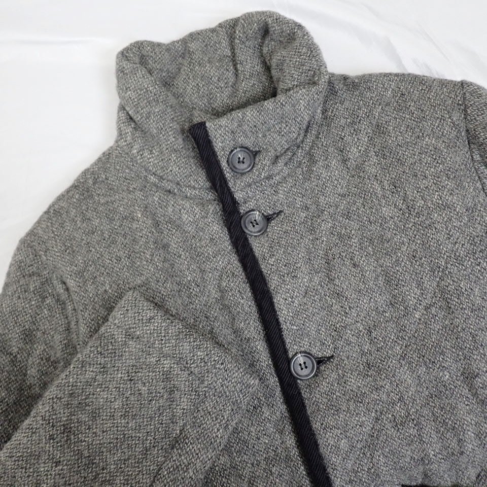 ★1円 Lavenham/ラベンハム キルティングジャケット 8/メンズS相当/杢グレー×ブラック/ウール100%/イギリス製&2128800009_画像3