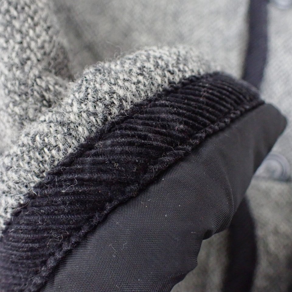 ★1円 Lavenham/ラベンハム キルティングジャケット 8/メンズS相当/杢グレー×ブラック/ウール100%/イギリス製&2128800009_画像6