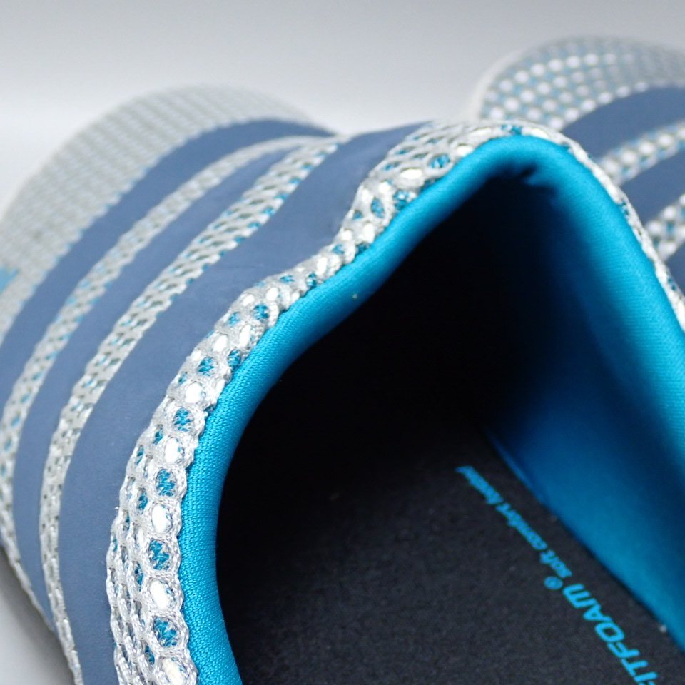 ★未使用 adidas/アディダス トアロ メッシュ クロッグサンダル メンズ28.5cm/グレー×サックスブルー系/外箱付き/Q23225&1574000047_画像7