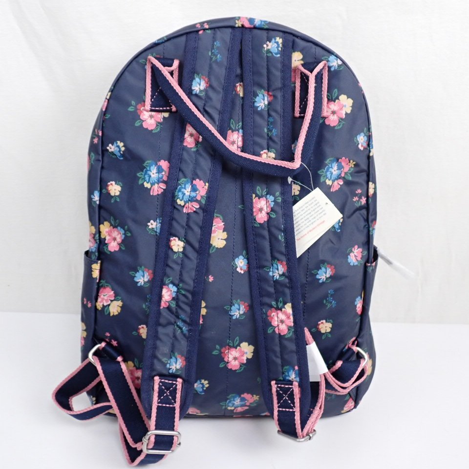 ★未使用 Cath Kidston/キャスキッドソン バックパック ダークネイビー/花柄/リュックサック/デイパック/鞄&2104600036_画像3