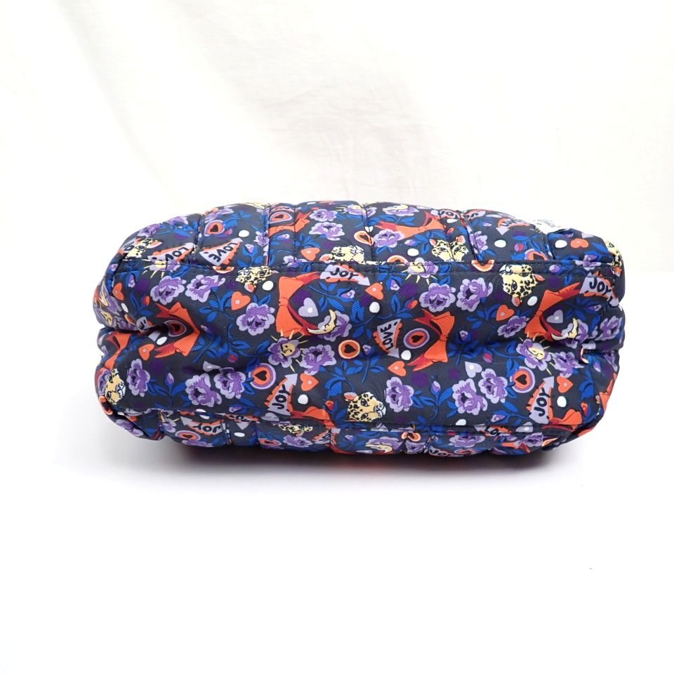 ★未使用 Cath Kidston/キャスキッドソン 2wayハンドバッグ ダークグレー×パープル系/花柄/ショルダーベルト付き&2104600038_画像3