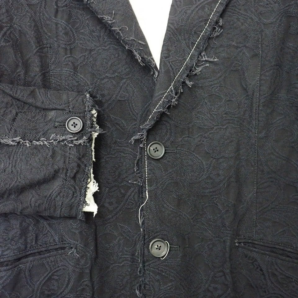 ★S'YTE/サイト テーラード ジャケット 3/メンズL相当/ブラック/コットン100%/レイヤード/ヨウジヤマモト&2183500004_画像3