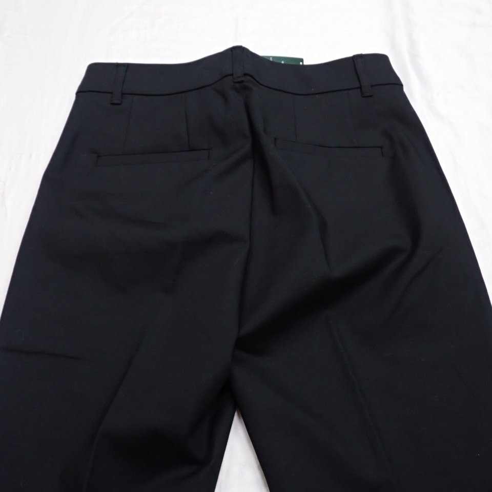 ◆未使用 ローレンラルフローレン ストレートパンツ 0/レディースM~L相当/ブラック/コットン他/ストレッチ&1111103753_画像4