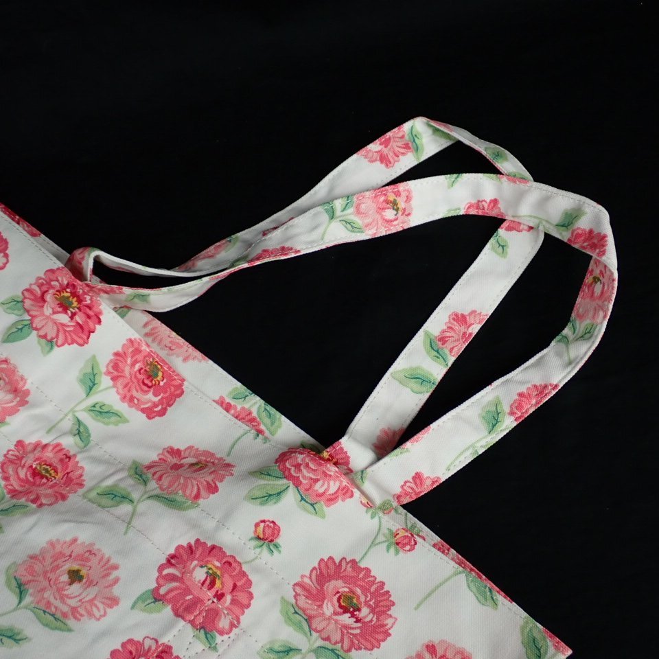★未使用 Cath Kidston/キャスキッドソン ヒッチトート ショッパー ダリア/オフホワイト/花柄/肩掛けOK/バッグ&2104600041_画像4