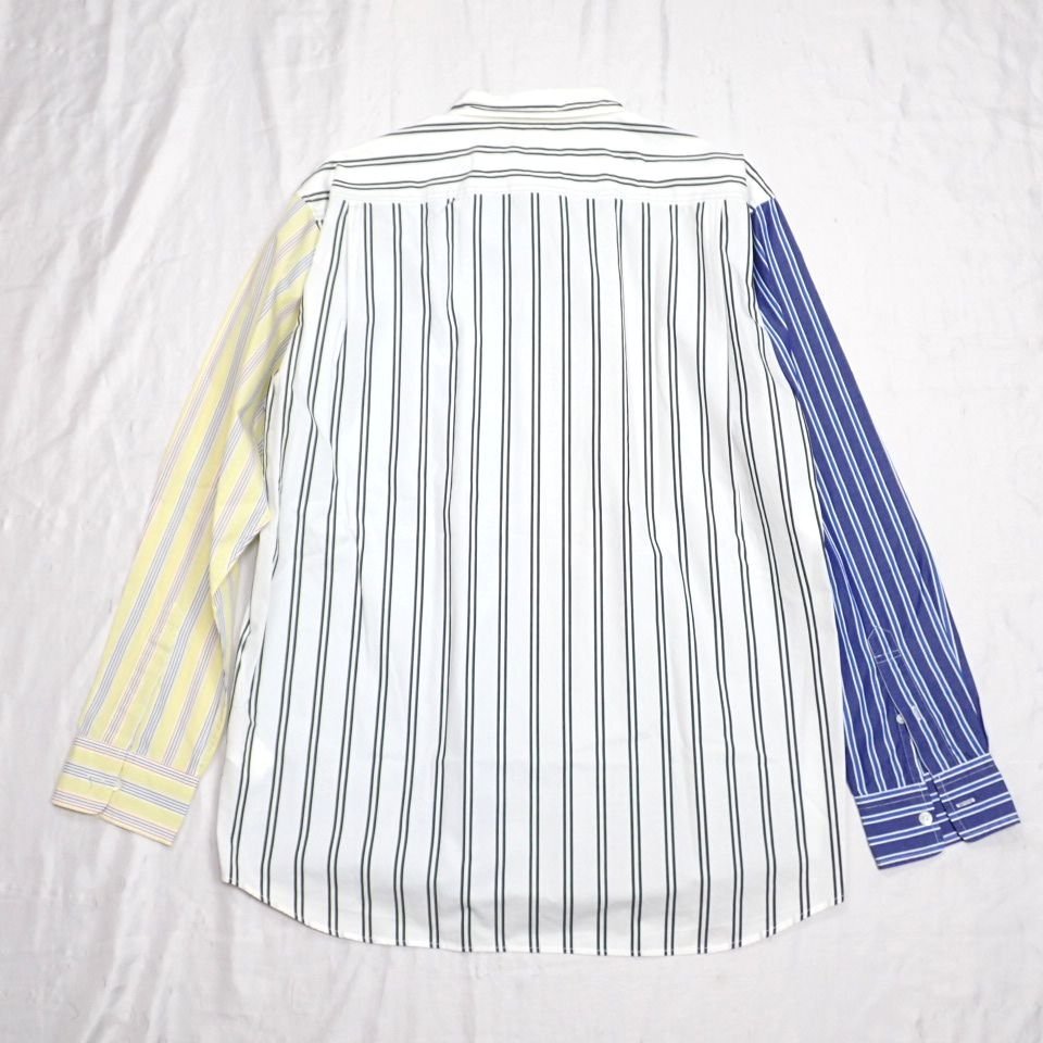 ★BEAMS/ビームス クレイジーパターン 長袖シャツ メンズL/グレー×ライトブルー系/コットン100%&2183500055_画像2