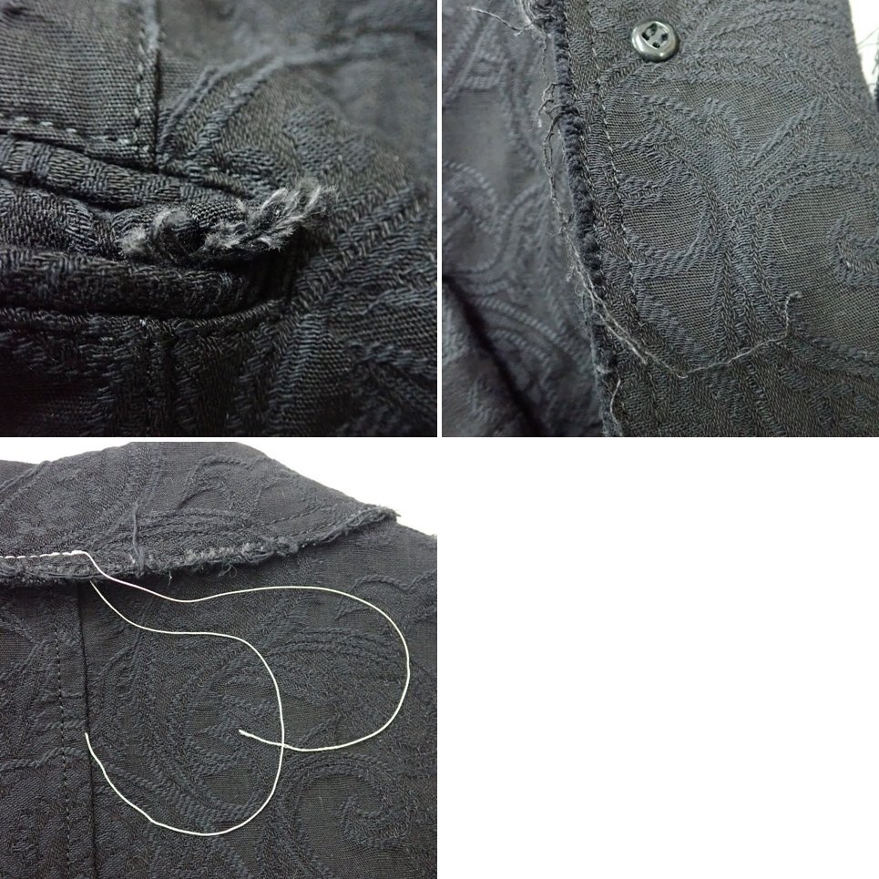 ★S'YTE/サイト テーラード ジャケット 3/メンズL相当/ブラック/コットン100%/レイヤード/ヨウジヤマモト&2183500004_画像6