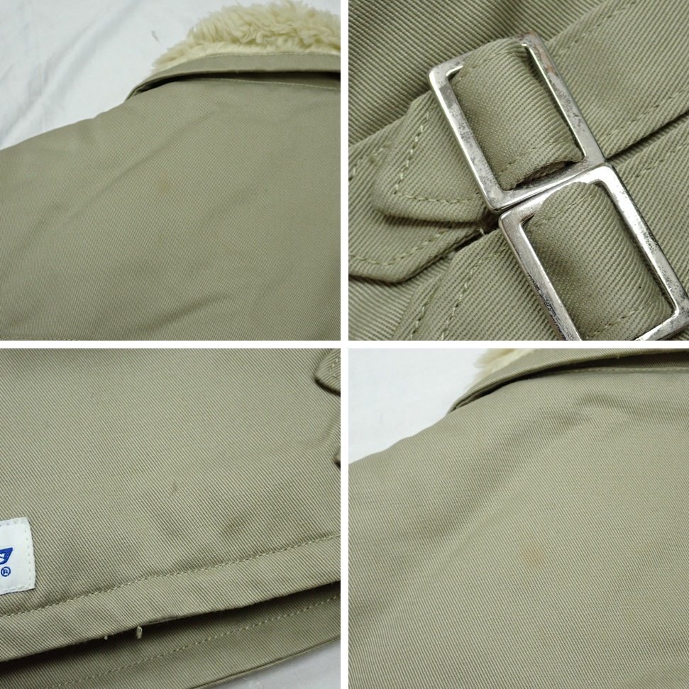 *SWAGGER/ Swagger × Dickies/ Dickies двойной байкерская куртка мужской XL/ хаки бежевый / хлопок 100%/ обратная сторона боа &2177300023