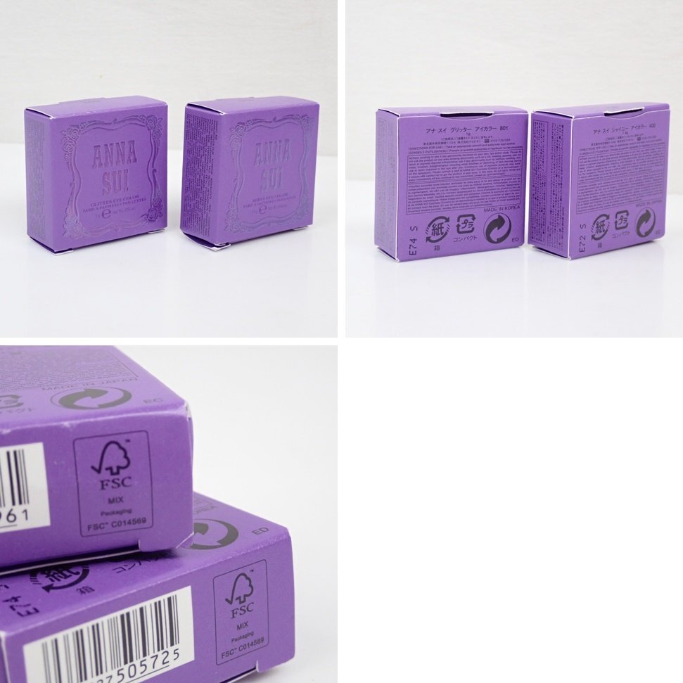 ★新品 ANNA SUI/アナスイ グリッターアイカラー 1g/801 + シャイニーアイカラー 1.4g/400/アイシャドウ/コスメ&1274701482_画像6