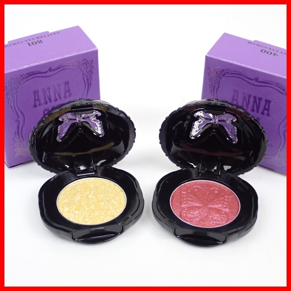 ★新品 ANNA SUI/アナスイ グリッターアイカラー 1g/801 + シャイニーアイカラー 1.4g/400/アイシャドウ/コスメ&1274701482_画像1