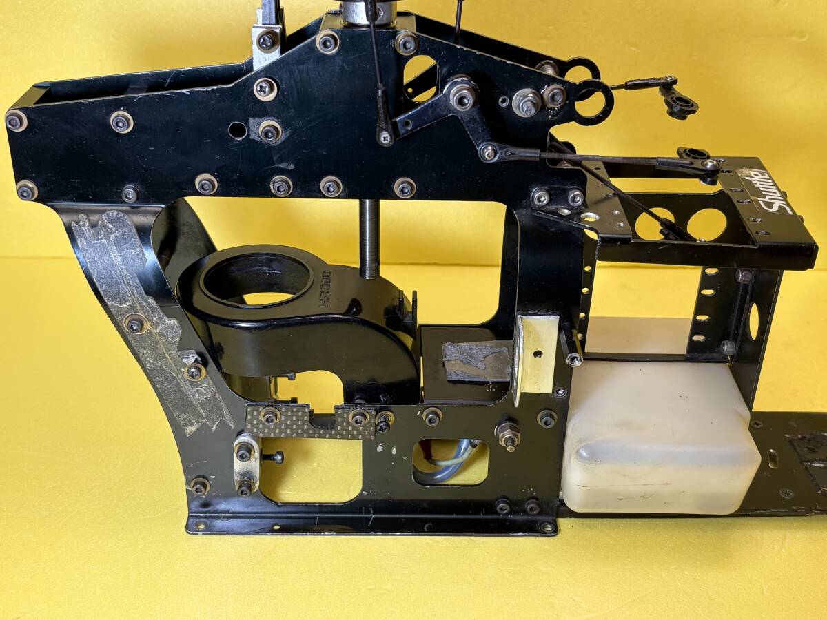 HIROBO ヒロボー　シャトル　10ミリマスト仕様オプションヘッド　金属製フレーム　クラッチ　ベル付き　中古_画像5