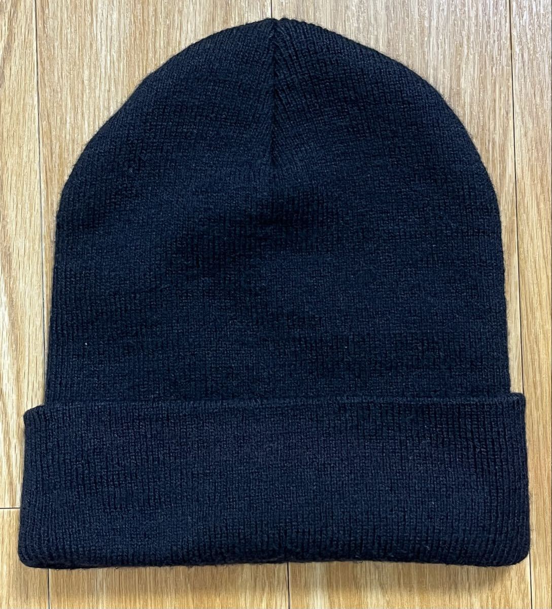 【美品】CHROME HEARTS クロムハーツ ニット帽子　CH刺繍入り ウール素材 黒 _画像2