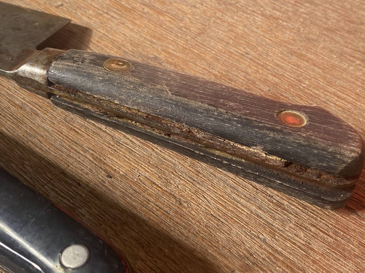 E-1333 [ включение в покупку не возможно ]980 иен ~ текущее состояние товар кухонный нож суммировать 20 позиций комплект Nakamura . Akira /. изначальный / старый криптомерия и т.п. режущий инструмент кухонная утварь товары для кухни нож 