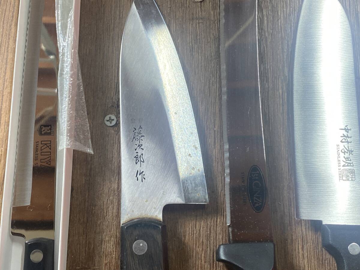E-1335 [ включение в покупку не возможно ]980 иен ~ текущее состояние товар кухонный нож суммировать 20 позиций комплект tojiro произведение / Nakamura . Akira /.. и т.п. режущий инструмент кухонная утварь товары для кухни нож 