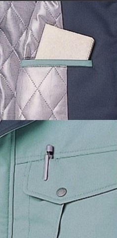 ビックイナバ特価◆TSDESIGN 7126ツイル(撥水加工)(導電繊維混入) 防寒ブルゾン【48ネイビー・4Lサイズ】13640円の品が、即決1980円_画像4